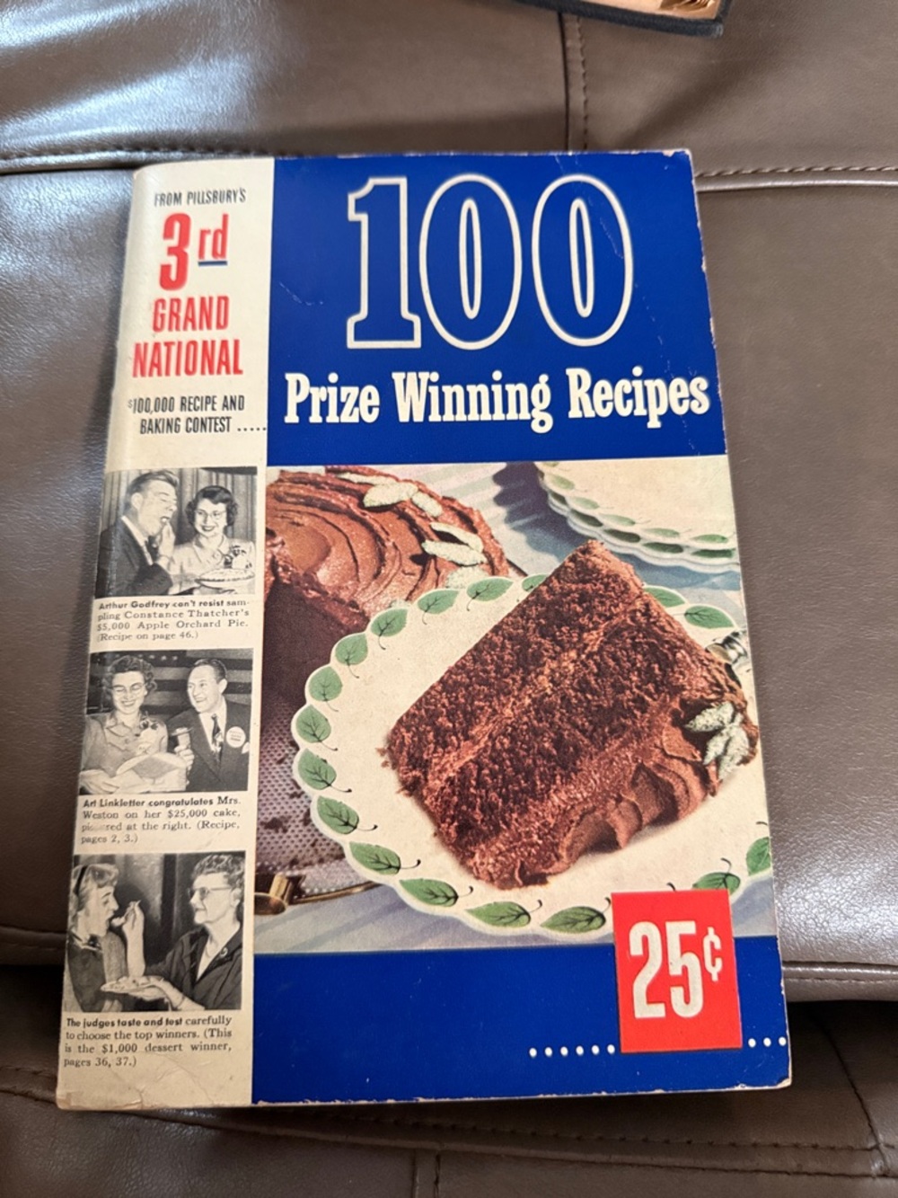 Vintage 100 Prize Winning Recipes Cookbook - Blue Cover